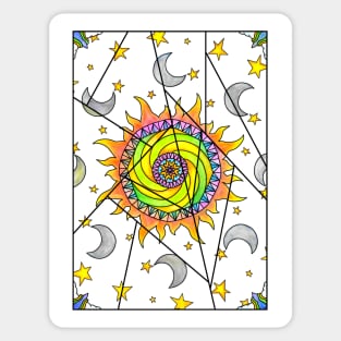 Sun and Moon Sticker